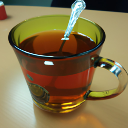 glass mug of loaded tea