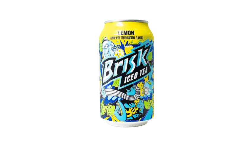 Can of Brisk iced tea