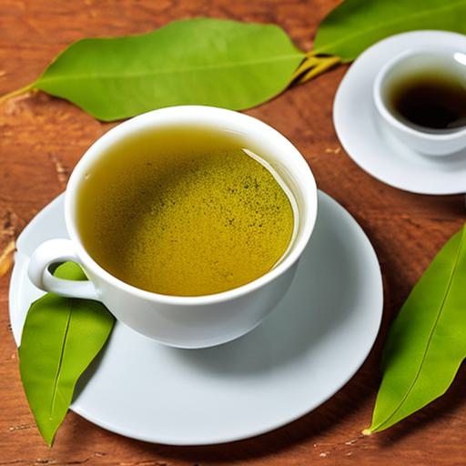Cup of bay leaf tea
